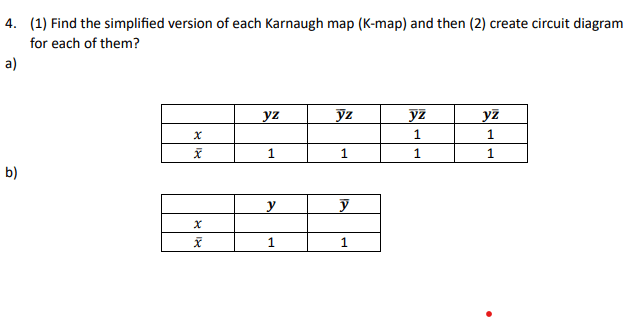 Question 4: On Karnaugh Map